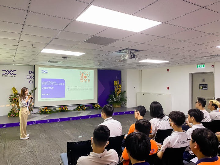 Sinh viên ngành Công nghệ thông tin VJIT tham quan Công ty DXC Việt Nam 31