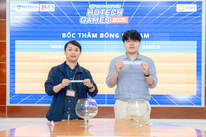 Bốc thăm HUTECH Games 2026: Những cặp đấu duyên nợ chính thức lộ diện 32