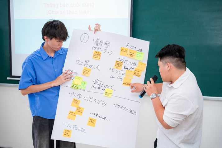 VJIT students engage with Japanese students, joining hands for environmental protection 110