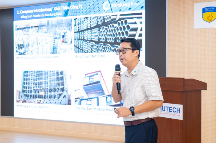 Sinh viên Khoa Xây dựng giải mã công nghệ thi công nhà cao tầng cùng chuyên gia Kumkang Kind Việt Nam 30