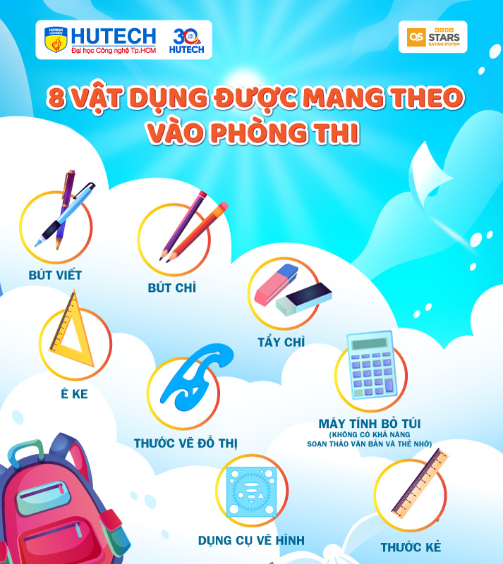 08 vật dụng thí sinh được mang vào phòng thi tốt nghiệp THPT năm 2025 10