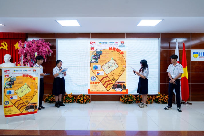 [Video] Học sinh 09 Trường THPT khu vực quận Bình Thạnh và TP. Thủ Đức sôi nổi tranh tài tại Chung kết “Đổi mới sáng tạo cùng tiếng Nhật 2023” của VJIT 92