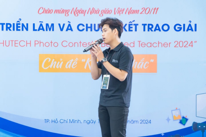 Lê Hoàng Nam - Cựu sinh viên Khoa Truyền thông & Thiết kế lên ngôi Quán quân HUTECH Photo Contest “Beloved Teacher 2024” 99