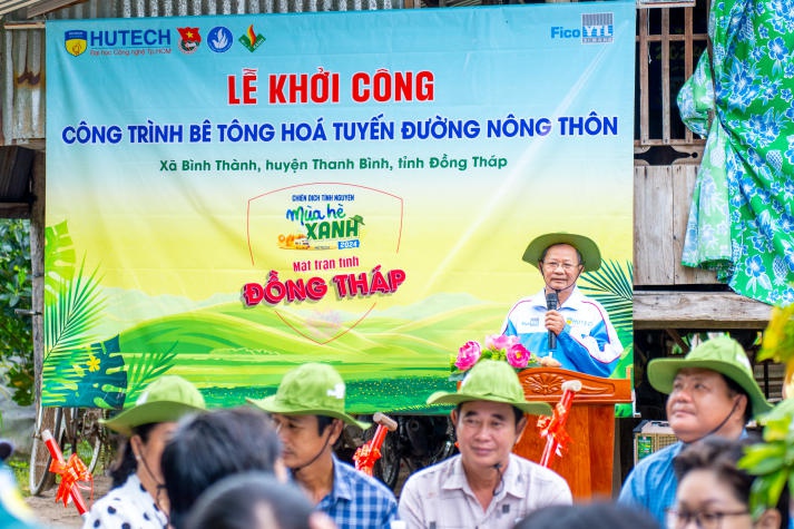 [Video] Trang trọng lễ đón quân và khởi công công trình Mùa hè xanh HUTECH 2024 tại tỉnh Đồng Tháp và Bến Tre 130