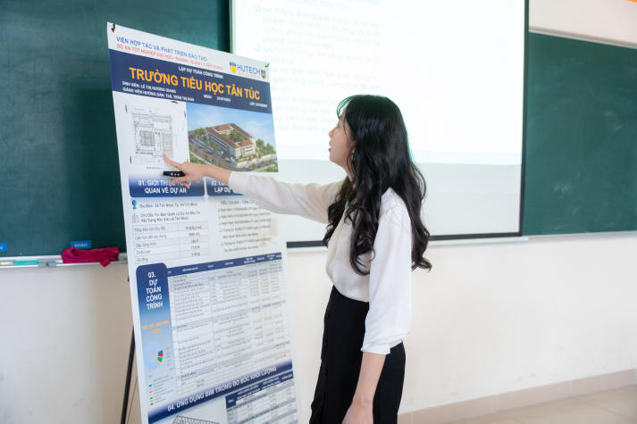 Học viên ngành Quản lý xây dựng chương trình đào tạo từ xa thể hiện bản lĩnh tại buổi bảo vệ đồ án tốt nghiệp 70