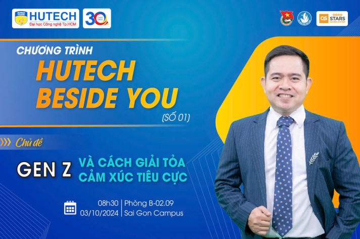 HUTECH Beside you gợi mở giải pháp giúp GenZ giải tỏa cảm xúc tiêu cực vào 03/10 tới 10