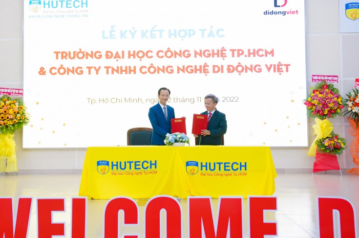 Trong khuôn khổ chương trình, HUTECH đã tiến hành ký kết hợp tác cùng các công ty HUTECH 1