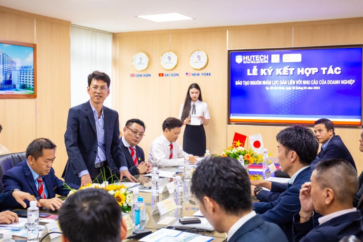HUTECH ký kết hợp tác với Trường Cao đẳng Dầu khí, Công ty Yumoto Vietnam và Công ty MediWorld 75