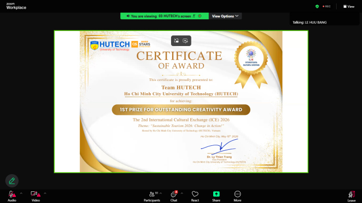 HUTECH kết nối 17 trường đại học tại ICE 2026, lan tỏa hành động vì du lịch bền vững 84