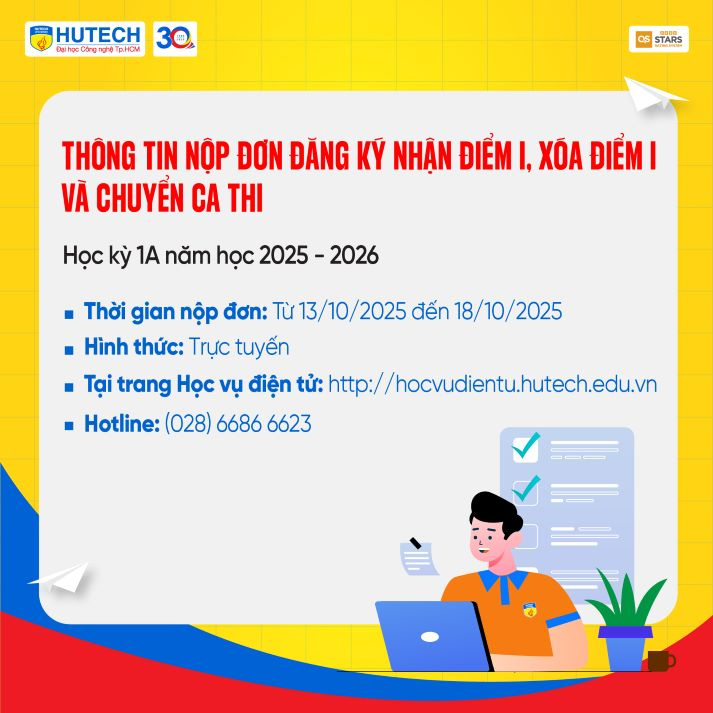 “Mùa thi nghiêm túc” Học kỳ 1A năm học 2025-2026: Sinh viên HUTECH “Tự hào vì học thật - Toả sáng vì thi thật” 199