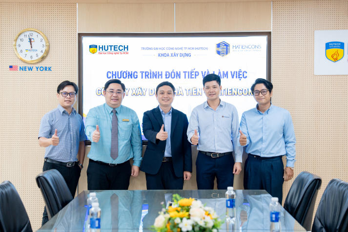 HUTECH và HATIENCONS tăng cường kết nối đào tạo, mở thêm cơ hội thực tế cho sinh viên Khoa Xây dựng 60