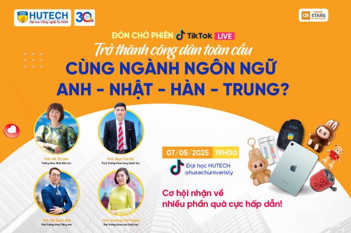 [HUTECH TIKTOK LIVE 2025] Đón đầu xu hướng việc làm nhóm ngành ngôn ngữ Trung - Nhật - Anh - Hàn 14