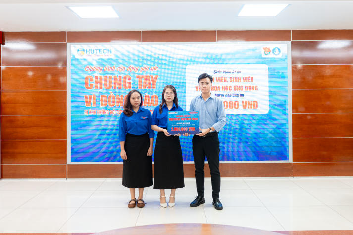 Tuổi trẻ HUTECH phát động quyên góp ủng hộ đồng bào bị ảnh hưởng bởi bão Bualoi 63