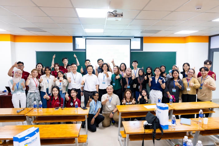 Sinh viên HUTECH và UNIMAS tìm hiểu kỹ năng thiết kế dự án và pháp luật, kinh tế Việt Nam qua chuyên đề 132