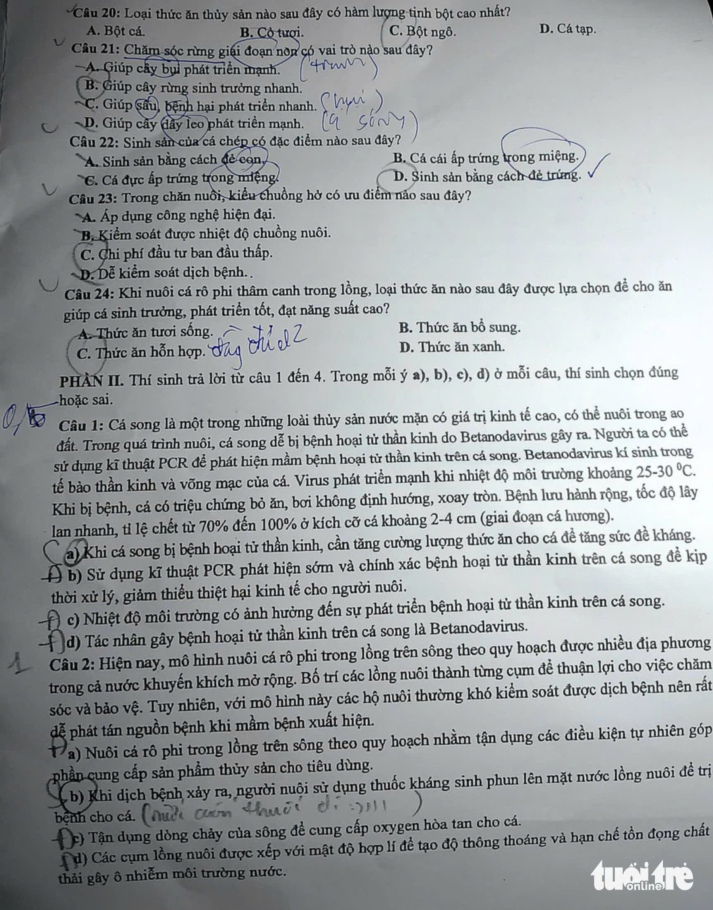 [Mới] Đề thi tốt nghiệp THPT môn Công nghệ và gợi ý giải đề 42