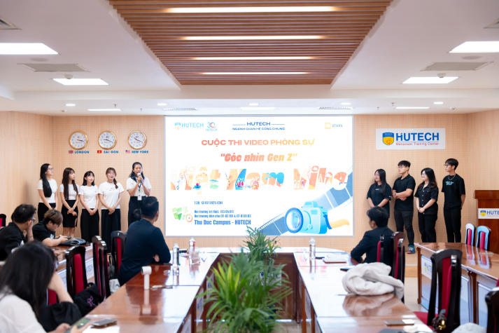 [Video] Khi sinh viên PR HUTECH kể chuyện “đời” bằng lăng kính phim phóng sự 75