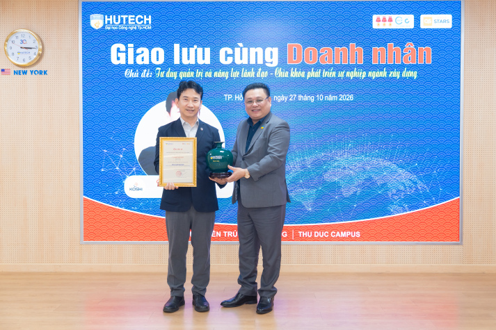 Doanh nhân Ngô Hoài Đức truyền cảm hứng quản trị và phát triển nghề nghiệp cho sinh viên HUTECH 20
