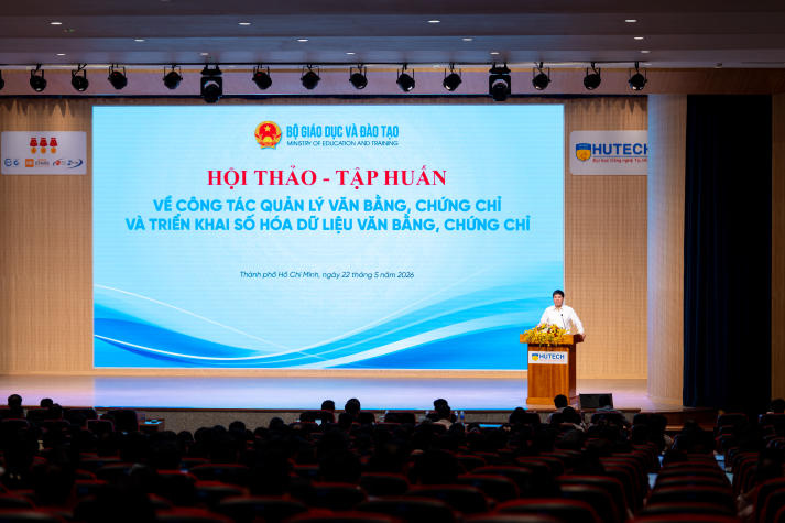Bộ GD&ĐT tập huấn công tác quản lý văn bằng, chứng chỉ khu vực phía Nam tại HUTECH 8