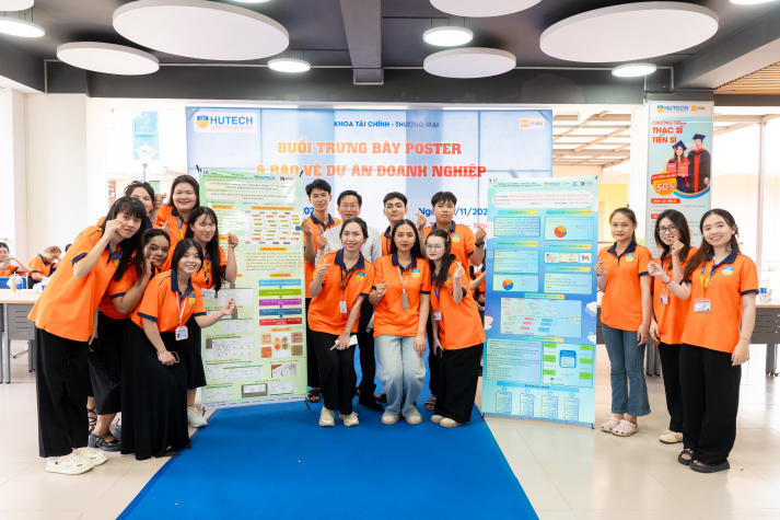 Triển lãm poster dự án doanh nghiệp - dấu mốc trưởng thành của sinh viên Khoa Tài chính - Thương mại HUTECH 40