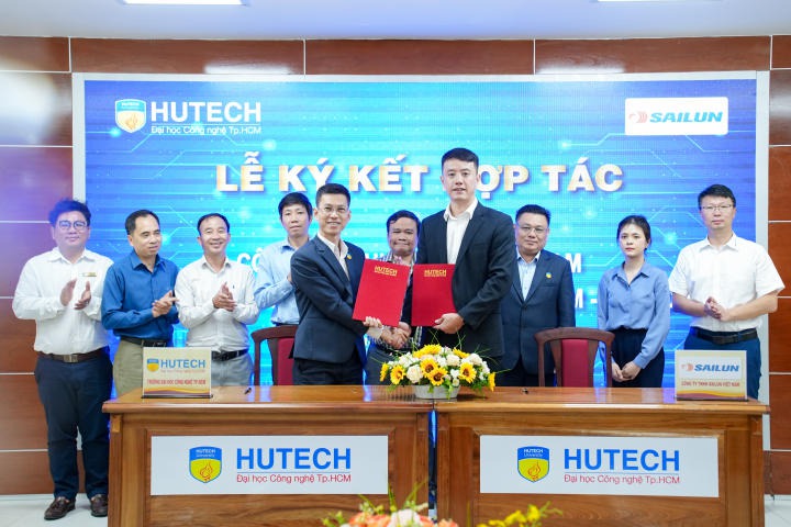 Lễ ký kết hợp tác giữa HUTECH và Công ty TNHH Sailun đã mở ra nhiều cơ hội học tập, việc làm cho sinh viên trong thời gian tới