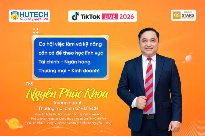 [HUTECH TIKTOK LIVE 2026] Hiểu về Luật & Tài chính - Ngân hàng - Thương mại - Kinh doanh để chốt ngành đúng hướng 42