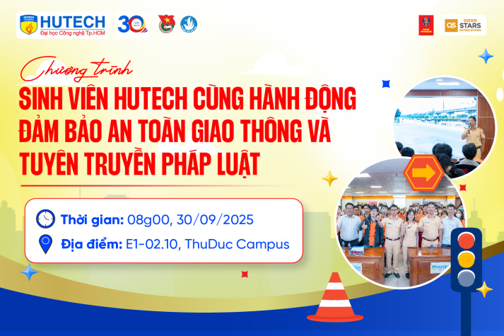 HUTECH-ers nhanh tay đăng ký tham gia chương trình An toàn giao thông trước 29/9 8
