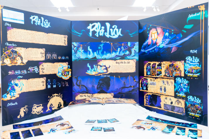 Sinh viên Thiết kế đồ họa xây dựng “vũ trụ game mini” qua loạt đồ án tại triển lãm Thiết kế dựng hình 54