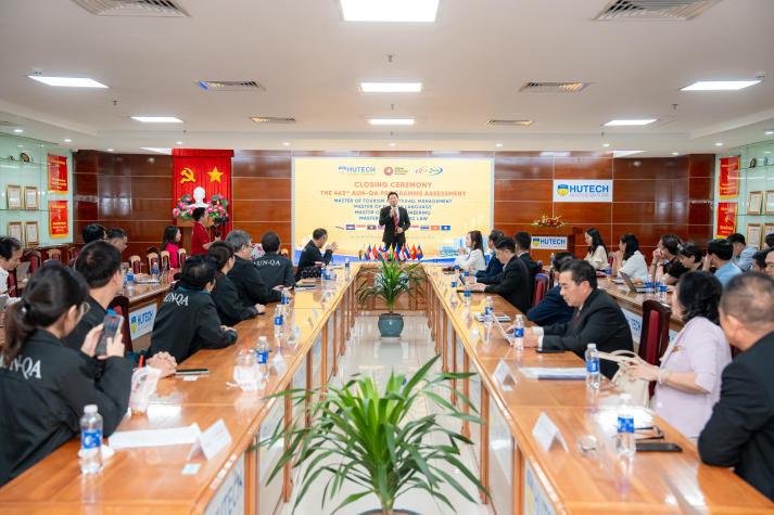 [Video] Bế mạc đánh giá ngoài 04 chương trình đào tạo trình độ Thạc sĩ theo tiêu chuẩn AUN-QA tại HUTECH 56