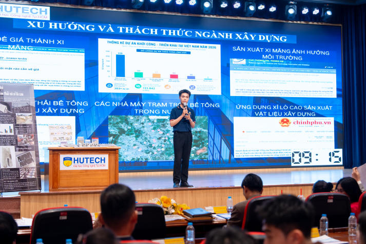 Chung kết HUTECH Startup Wings 2026: Con kê từ bùn thải và xỉ lò cao giành ngôi vị Quán quân 111