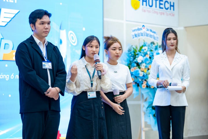 Nhóm sinh viên Khoa Tài chính - Thương mại trở thành Tân Quán quân HUTECH Startup Wings 2023 88
