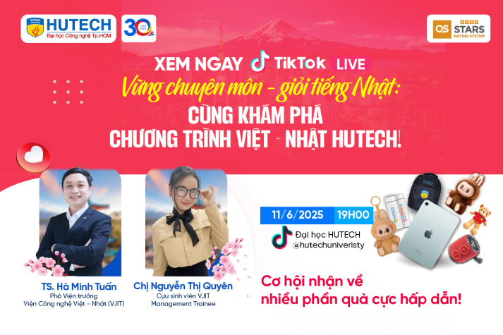 [HUTECH TIKTOK LIVE 2025] Khám phá Chương trình Việt - Nhật: Cơ hội nào cho bạn trẻ yêu thích xứ sở hoa anh đào? 10