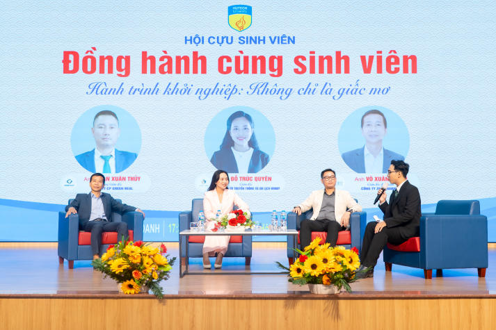 Sinh viên HUTECH học “bí quyết khởi nghiệp thật” từ CEO đàn anh 57