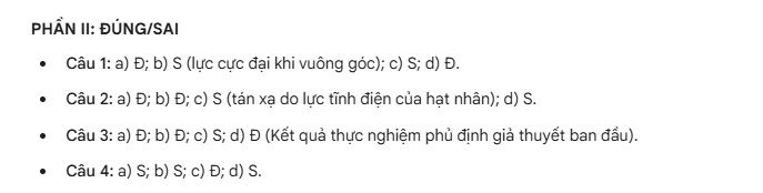 [Mới] Đề thi tốt nghiệp THPT môn Vật Lý và gợi ý giải đề 90