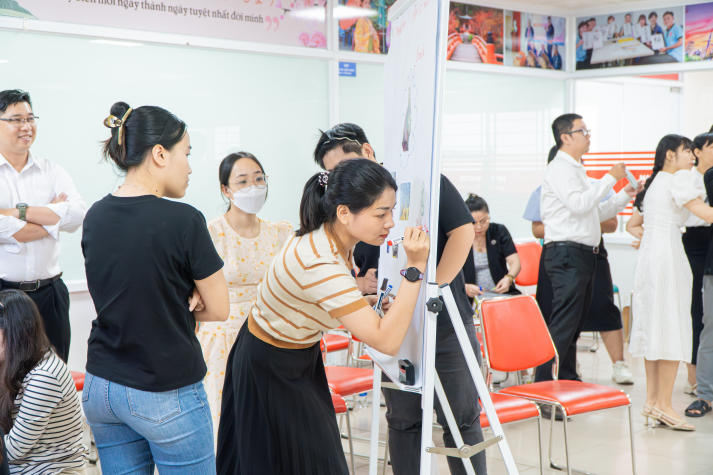 Khép lại chuỗi tập huấn dành cho Cán bộ - Giảng viên - Nhân viên HUTECH bằng hoạt động thiết kế poster ấn tượng 131