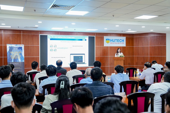 Sinh viên Khoa Xây dựng tìm hiểu về quản lý khối lượng thi công trên nền tảng số 64