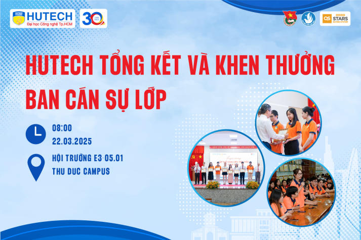 HUTECH tổng kết và khen thưởng Ban cán sự lớp năm học 2023-2024 8