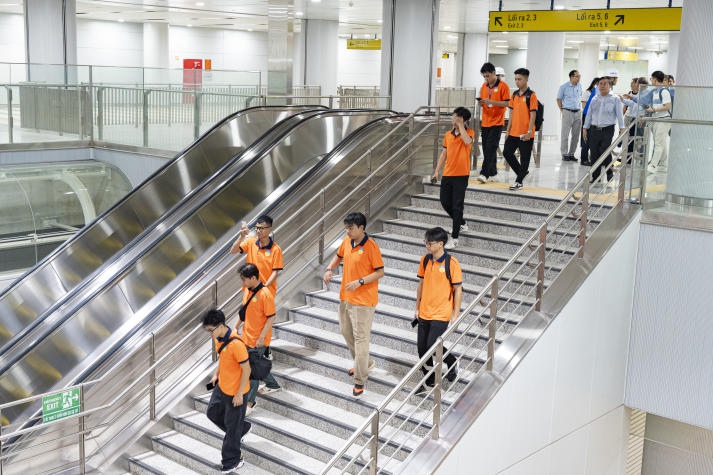 “Vi vu” tàu Metro số 1, sinh viên Kỹ thuật xây dựng tìm hiểu kết cấu và công nghệ xây dựng hiện đại 25