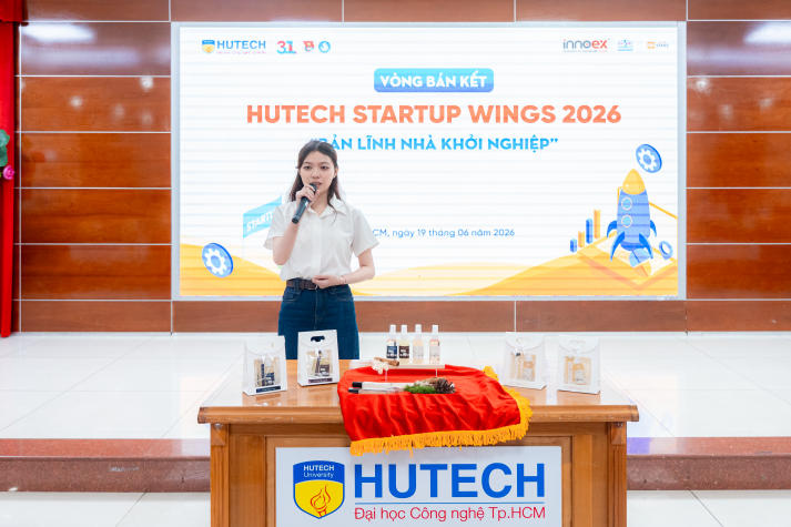 22 dự án sáng tạo tìm lời giải cho vấn đề thực tiễn tại Bán kết HUTECH Startup Wings 2026 49