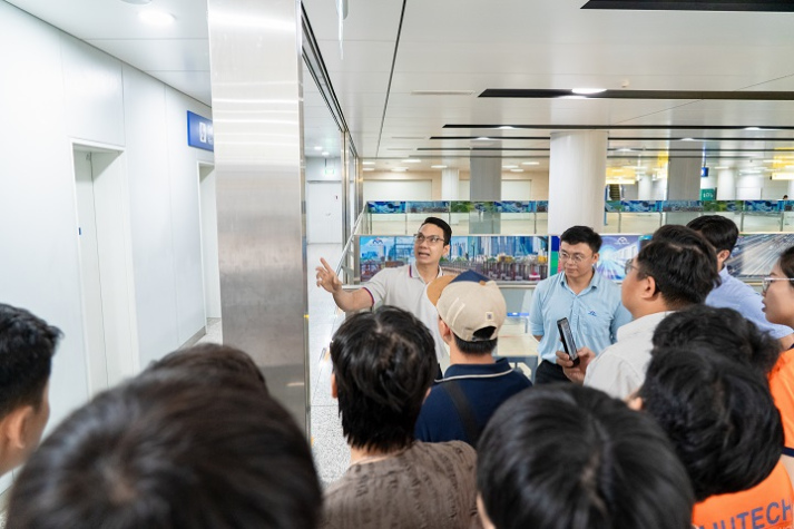 Khám phá ga Metro Bến Thành, sinh viên ngành Kỹ thuật xây dựng tiếp cận công trình ngầm giữa lòng thành phố 36