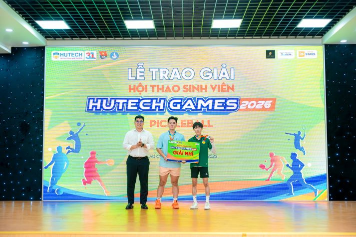 [HUTECH Games 2026] Viện Văn hóa - Nghệ thuật - Thể thao lên ngôi vô địch Pickleball 58