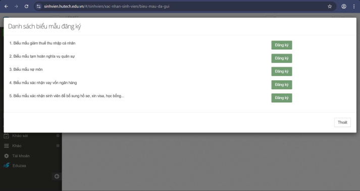 Hướng dẫn 3 bước thực hiện giấy xác nhận sinh viên trực tuyến 90