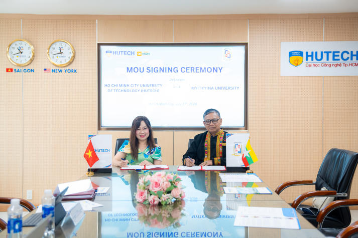 HUTECH ký kết MoU cùng Myitkyina University, nối nhịp học thuật Việt Nam - Myanmar 59