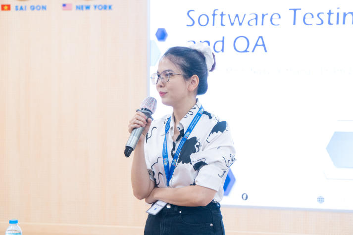 Giao lưu cùng chuyên gia TMA Tech Group, sinh viên Khoa Công nghệ thông tin khám phá nghề Software Testing and QA 76