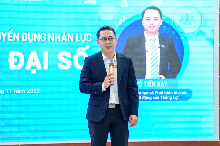 Đại diện lãnh đạo Khoa Quản trị kinh doanh tại chương trình HUTECH2