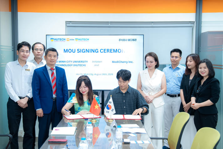 Trường Y và Khoa học Sức khỏe HUTECH ký kết MoU cùng Medi Cherry (Hàn Quốc), thúc đẩy chuyển đổi số trong đào tạo khối ngành sức khỏe 35