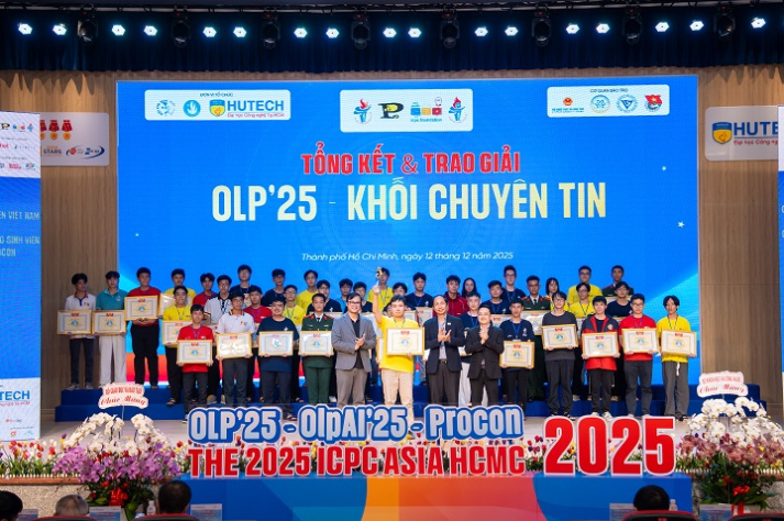 Khép lại OLP’25, OlpAI’25, Procon’25 và ICPC Asia HCMC 2025 tại HUTECH, mở ra tiềm năng mới cho thế hệ công nghệ trẻ 64