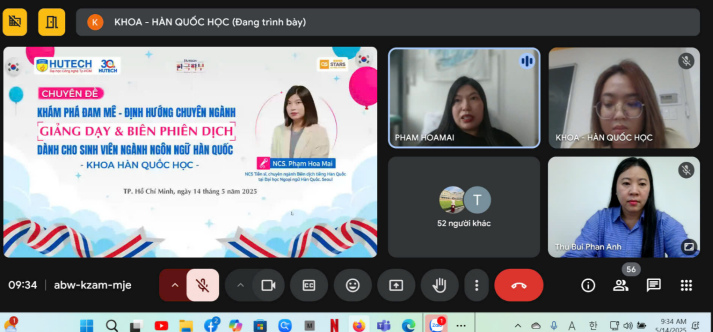 Giải mã hai hướng đi: Giảng dạy và Biên phiên dịch cùng sinh viên Khoa Hàn Quốc học 36