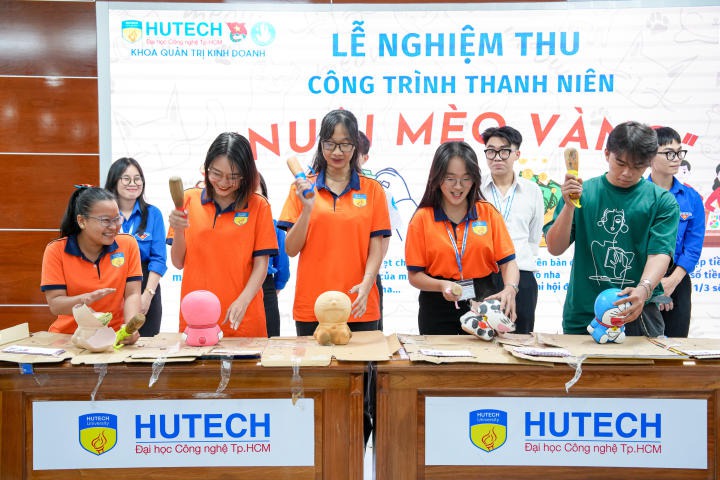 Khoa Quản trị kinh doanh nghiệm thu công trình thanh niên “Nuôi mèo vàng” chuẩn bị cho loạt hoạt động ý nghĩa 67