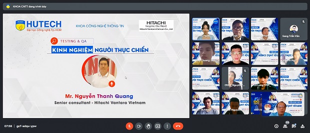Sinh viên Công nghệ thông tin HUTECH bắt đầu “lớp học” Testing & QA cùng chuyên gia từ Hitachi Vantara Vietnam 30