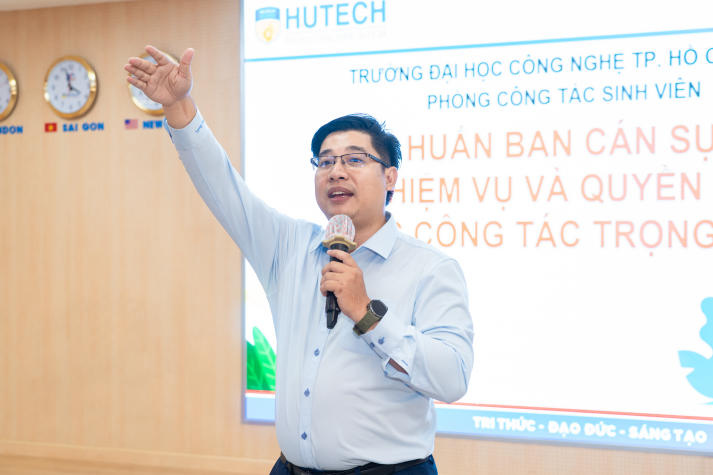 Tập huấn Ban cán sự khóa 2025: Rèn kỹ năng, khẳng định bản lĩnh thủ lĩnh sinh viên HUTECH 85